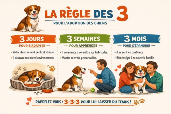 3 jours 3 semaines 3 mois chien